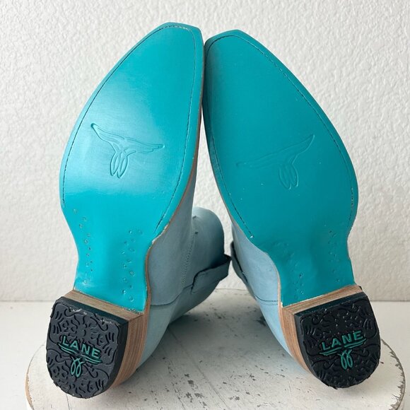 Sky Blue Ankle Boots - Picture 8 of 11